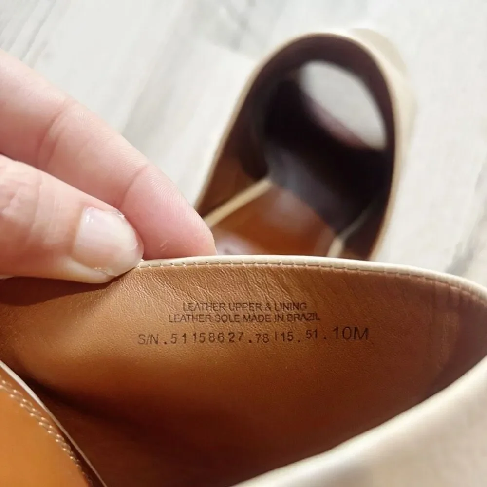 TORY BURCH RAYA MULE in Dulce De Leche Cream Lt Beige Size 10